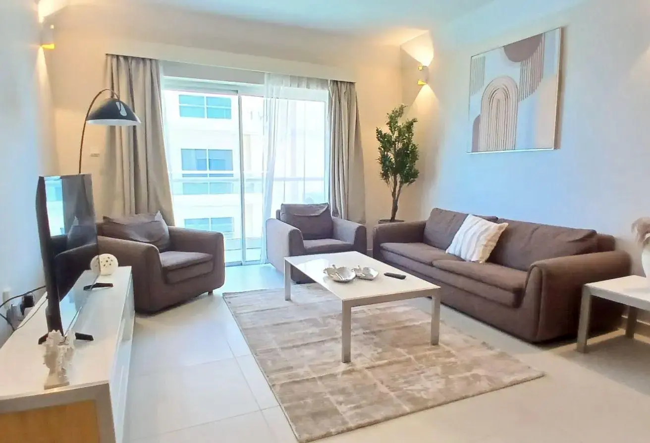 Luxury 2BR Apartment for Rent in Amwaj Avenue – Sea View, Gym, Pool, Housekeeping Included