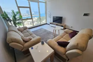 Luxury Apartments for Rent in Reef Island: Stunning Island Views, Outdoor Pool, Barbecue Area, and Fully Equipped Gym