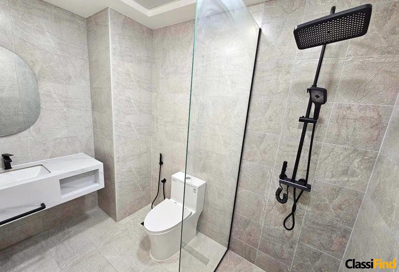 Brand New High-Floor Seef Apartment for Rent with Stunning Balcony Views