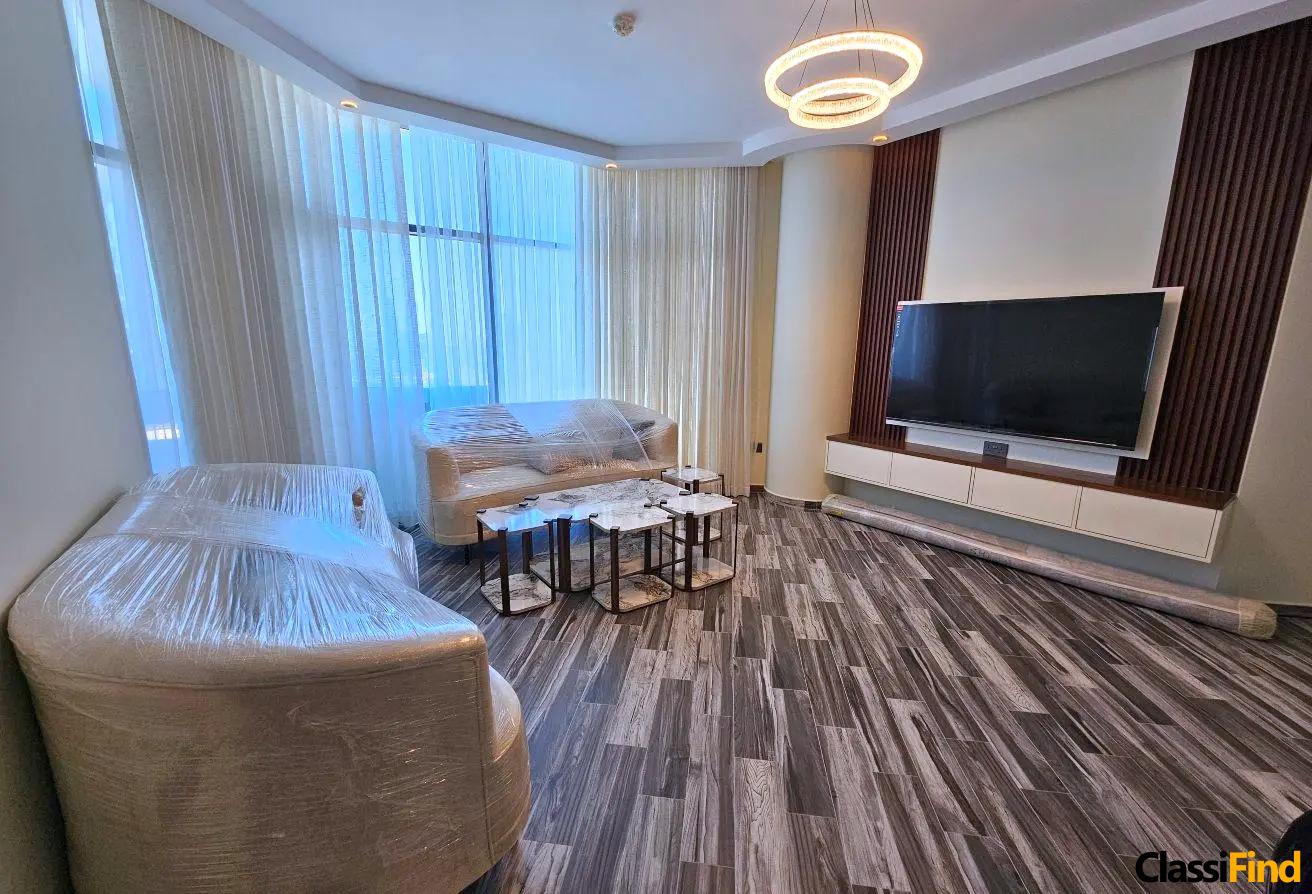 Brand New High-Floor Seef Apartment for Rent with Stunning Balcony Views