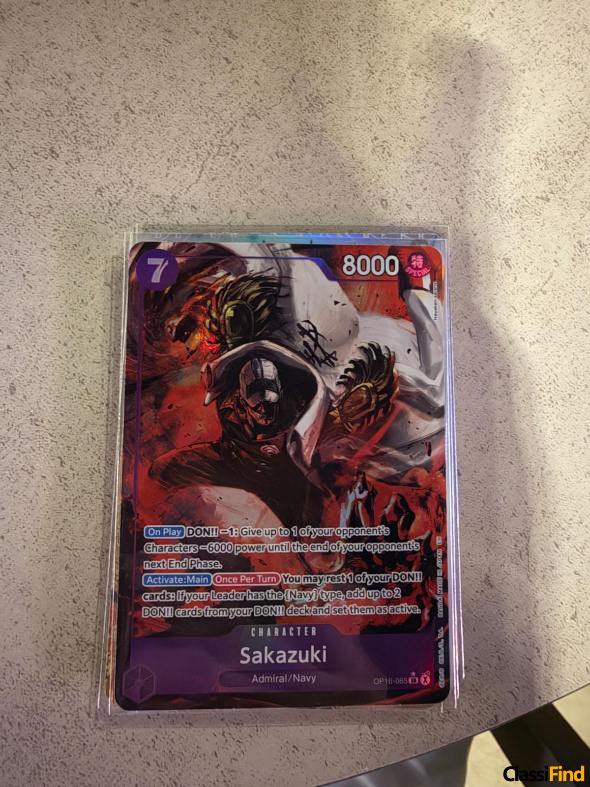 Sakazuki (Alternate Art) OP16-065 – Exclusive Collectible Card with Unique Design