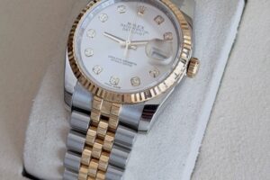 Rolex DateJust Steel, yellow gold, and diamonds