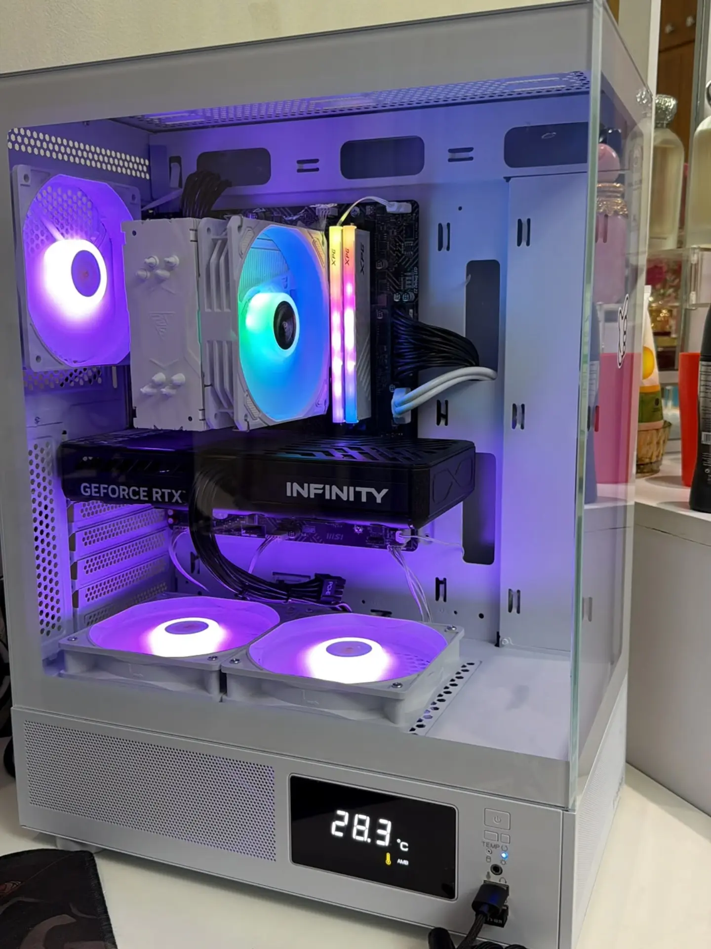 كمبيوتر Intel i5-12400F مع RTX 5060، رام 16GB، هارد 512GB SSD