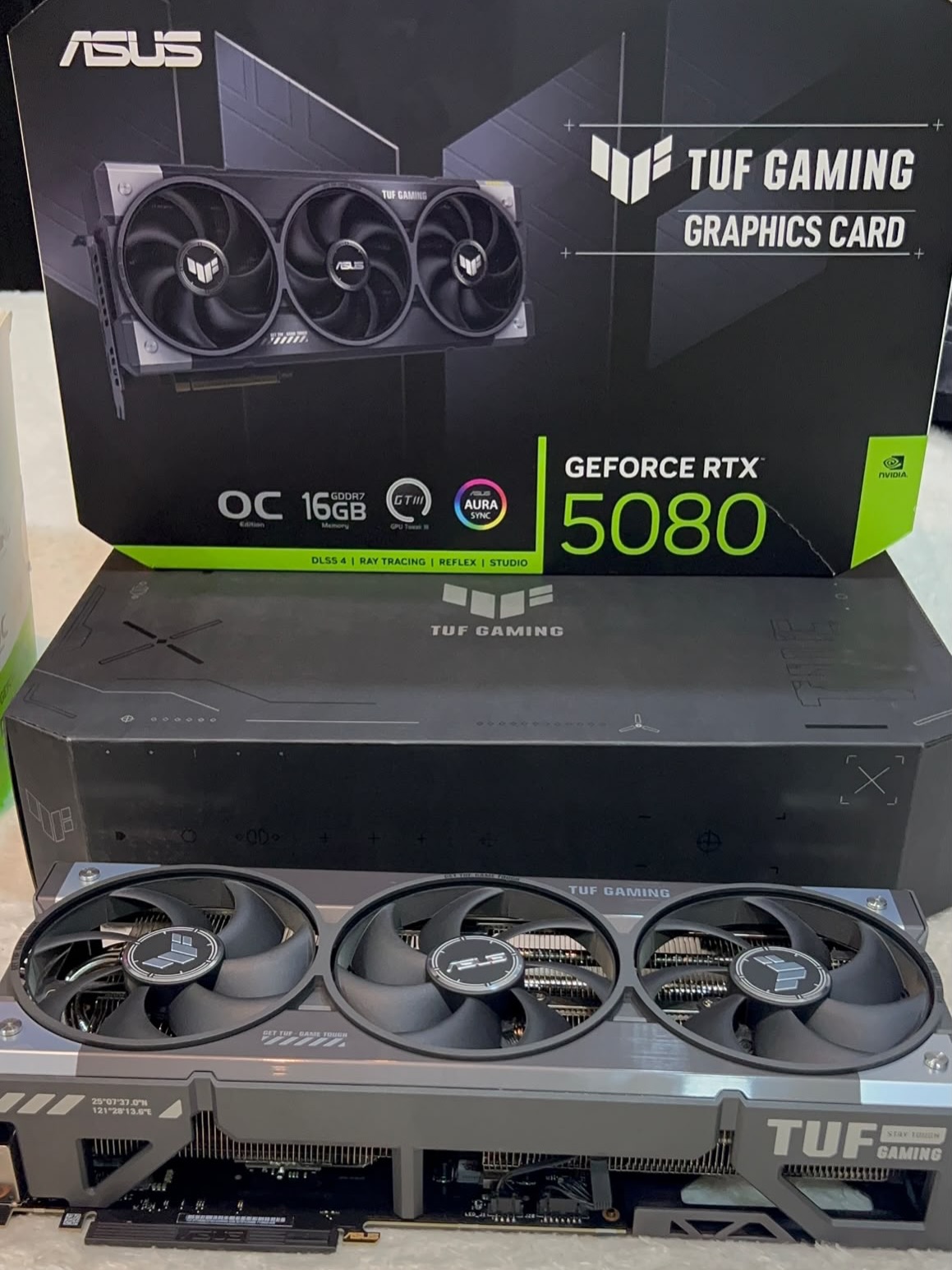 للبيع: ASUS TUF GAMING RTX 5080 OC 16GB — بحالة ممتازة كالجديد