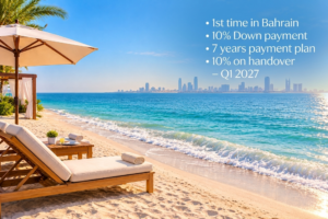 10% DOWN PAYMENT-OWN WATERFRONT LUXURY IN MANAMA – Handover 10% – Q1 2027, 80% pay on 7 years